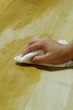 テーブルのオイルフィニッシュ