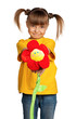 Girl with flower