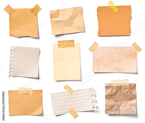 Photo: vintage note paper office business vintage note paper office business