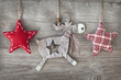 Wooden christmas deer