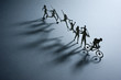 Foto: Line of Paper People Line of Paper People