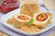 Zwetschgenknödel mit Kompott