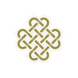 eternal knot concept in editable vector format