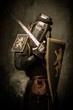 Medieval knight with a sword