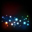Abstract background with glowing stars