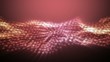 Music waveform with notes