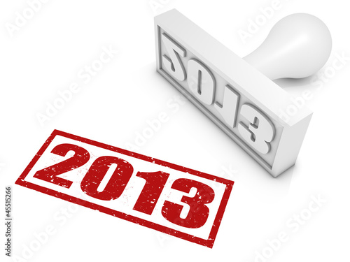 Illustration: 2013 Rubber Stamp 2013 Rubber Stamp