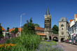 Eisenach - Altstadt mit Nikolaiturm und Nikolaitor