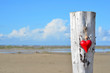 ein Herz am Strand