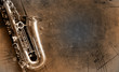 Old Saxophone with dirty background