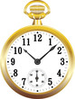 Golden pocket watch