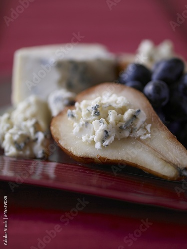 Photo: Blue Cheese Stuffed Pear Half Blue Cheese Stuffed Pear Half