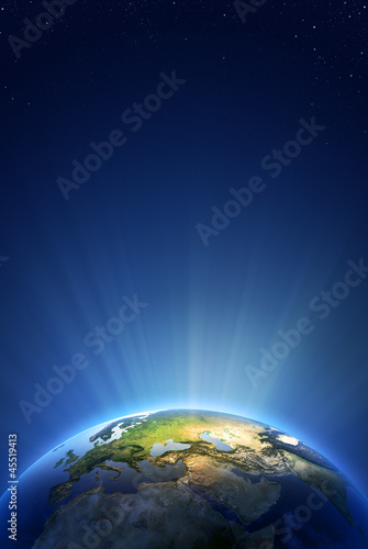 Illustration: Earth Radiant Light Series - Europe Earth Radiant Light Series - Europe