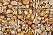 A homemade peanut and caramel bar