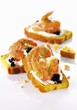 Bruschetta with prawns and caviar