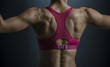 Muscular femala back