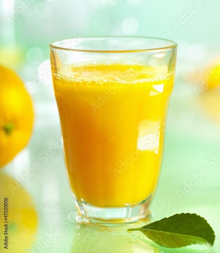 Photo: A glass of orange juice A glass of orange juice