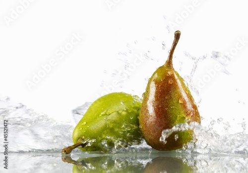 Photo: Two pears in water Two pears in water