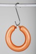 A ringwurst (Lyoner) on a hook