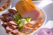 Smoked ham and sliced sausage (Easter, Poland)