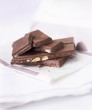 Photo: Pieces of nut chocolate Pieces of nut chocolate