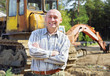 Portrait  a driver of construction equipment