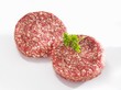 Raw beefburgers
