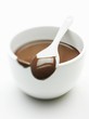 Chocolate Coated Spoon on a Bowl of Melted Chocolate