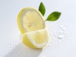 Slice and wedge of lemon