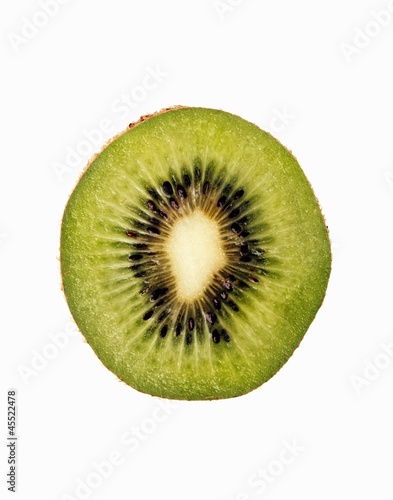 Photo: Kiwi Slice on White Background Kiwi Slice on White Background