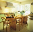 Laid breakfast table