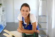 Smiling woman ready to redo home