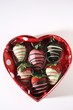 Chocolate-dipped strawberries to give as a gift