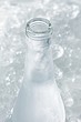 Ouzo in icy bottle