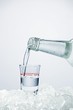 Pouring schnapps into glass