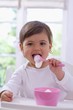Little girl eating