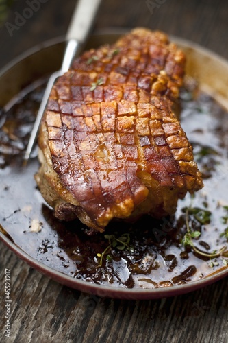 Photo: Roast pork with crackling Roast pork with crackling