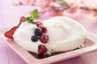 Baked Meringue with Whipped Cream and Berries
