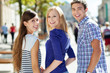 Young people smiling