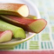 Maine Grown Rhubarb; Close Up