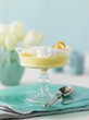 Vanilla pudding with meringue