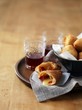 Panzerotti (deep-fried Italian dough parcels) with provolone