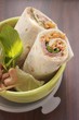 Roast beef wraps in a lunch box