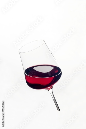 Photo: A glass of red wine A glass of red wine