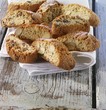 Cantuccini on folded cloth