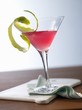 Cosmopolitan with lime zest