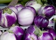 Eggplants in crates