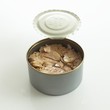 Tuna in opened tin