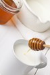 A cup of hot milk and honey