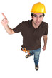 Builder pointing at copyspace